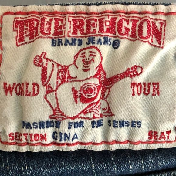 True Religion Gina Mini Bootcut Jeans - Medium Wash - 28 - Picture 10 of 12